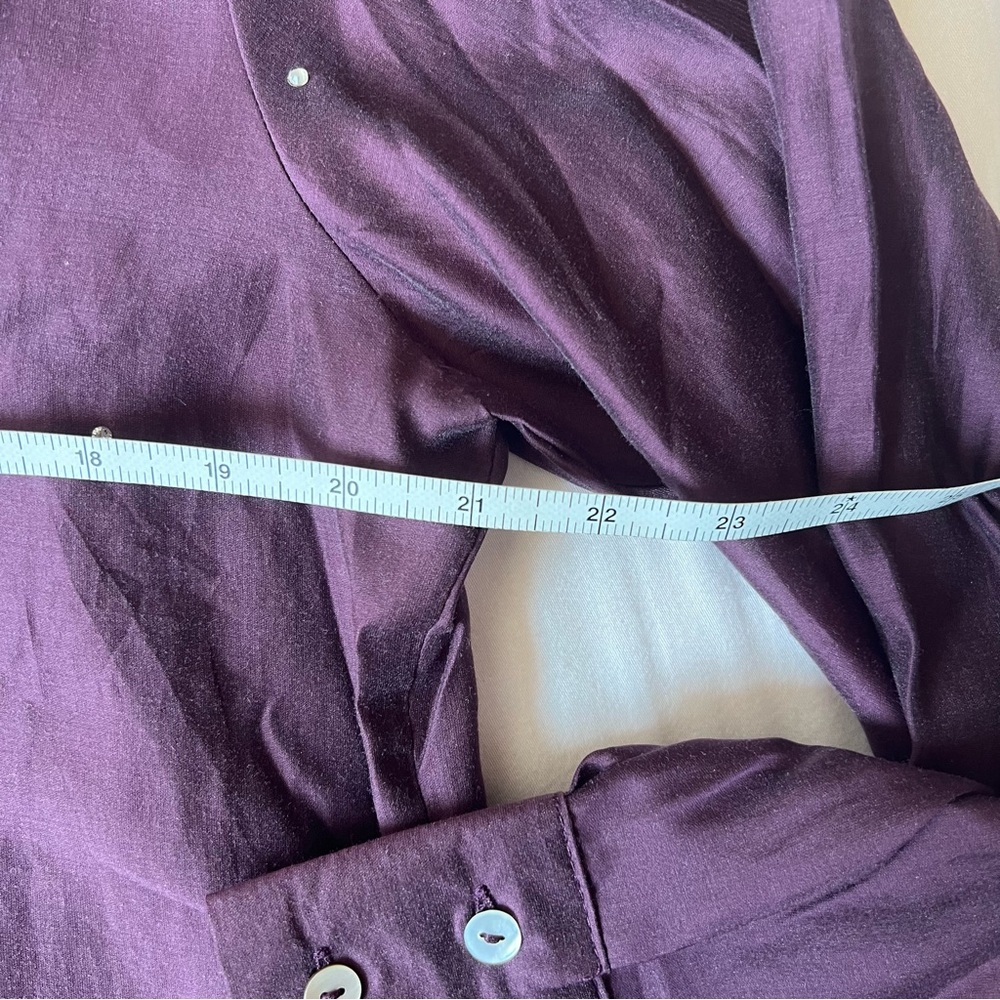 Bailey 44 Plum Shirt Size Large with Rhinestones NWT - Picture 4 of 8